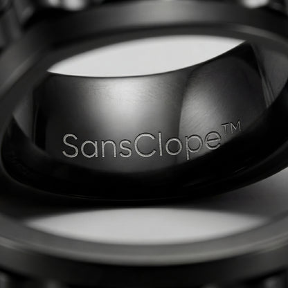 bague anti stress noir